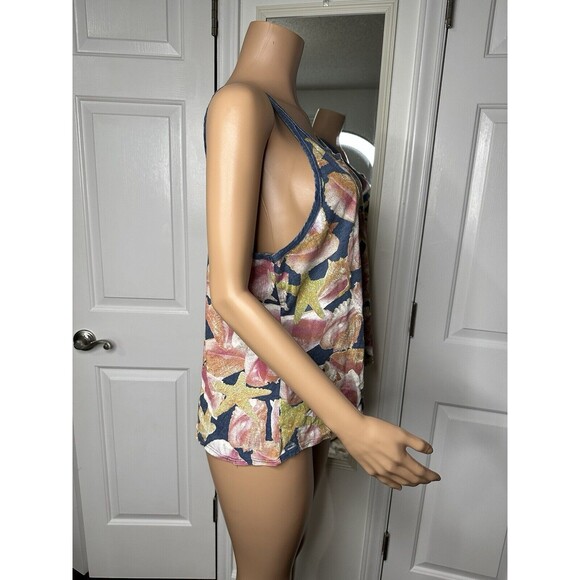 Chaser Seashell Starfish Beach Tank Top Small - Picture 5 of 7